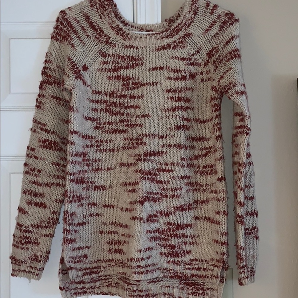 Pink with red and silver limited sweater